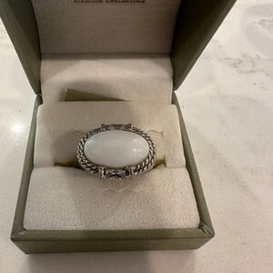 Judith Ripka white Agate ring